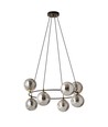 Azura 8 Sort/Grafitt pendellampe - Ø14 cm, E14, 230V, uten lyskilde