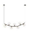 Ritz 7 Sort/Transparent pendellampe - Ø14 cm, E14, 230V, uten lyskilde