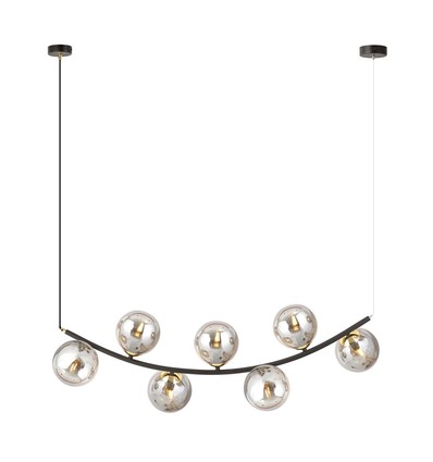 Ritz 7 Sort/Grafitt pendellampe - Ø14 cm, E14, 230V, uten lyskilde