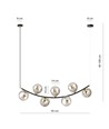 Ritz 7 Sort/Grafitt pendellampe - Ø14 cm, E14, 230V, uten lyskilde