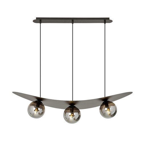Aura 3 Sort/Grafitt pendellampe - Ø14 cm, E14, 230V, uten lyskilde