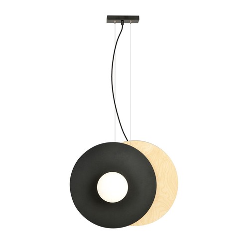 Soho 2 Sort/Opal pendellampe - Ø14 cm, E14, 230V, uten lyspære