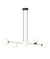 Gravity 6 Sort/Opal pendellampe - Ø14 cm, E14, 230V, uten lyskilde