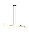 Gravity 6 Sort/Opal pendellampe - Ø14 cm, E14, 230V, uten lyskilde