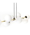 Gravity 6 Sort/Opal pendellampe - Ø14 cm, E14, 230V, uten lyskilde