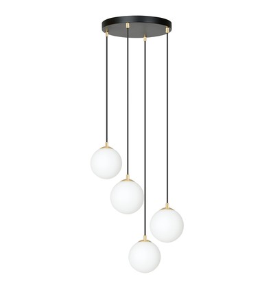 Royal 4 Sort pendellampe - Ø14 cm, E14, 230V, uten lyskilde