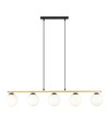 Allora 5 Sort/Opal pendellampe - Ø14 cm, E14, 230V, uten lyskilde