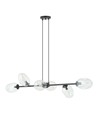 Pandora 6 Sort/Transparent pendellampe - Ø12 cm, E14, 230V, uten lyskilde