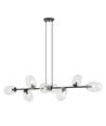 Pandora 8 Sort/Transparent pendellampe - Ø12 cm, E14, 230V, uten lyskilde