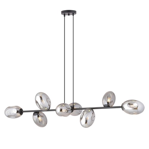 Pandora 8 Sort/Grafitt pendellampe - Ø12 cm, E14, 230V, uten lyskilde