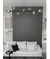 Pandora 8 Sort/Grafitt pendellampe - Ø12 cm, E14, 230V, uten lyskilde