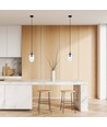 Astral 1 Sort/Transparent pendellampe - Ø12 cm, E14, 230V, uten lyspære