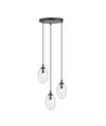 Astral 3 Sort Premium Transparent pendellampe - Ø12 cm, E14, 230V, uten lyskilde
