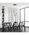 Astral 3 Sort Premium Transparent pendellampe - Ø12 cm, E14, 230V, uten lyskilde