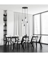 Astral 4 Sort Premium Transparent pendellampe - Ø12 cm, E14, 230V, uten lyskilde