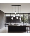 Astral 6 Sort/Transparent pendellampe - Ø12 cm, E14, 230V, uten lyskilde