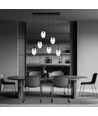 Astral 6 Sort/Transparent pendellampe - Ø12 cm, E14, 230V, uten lyskilde