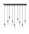 Astral 9 Sort/Transparent pendellampe - Ø12 cm, E14, 230V, uten lyskilde