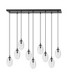 Astral 9 Sort/Transparent pendellampe - Ø12 cm, E14, 230V, uten lyskilde