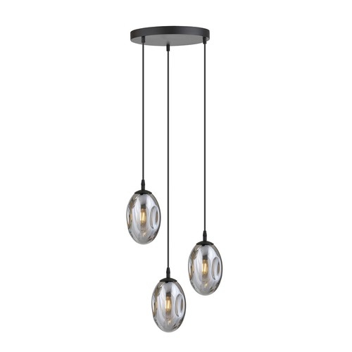 Astral 3 Sort Premium Grafitt pendellampe - Ø12 cm, E14, 230V, uten lyskilde