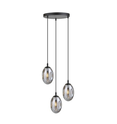 Astral 3 Sort Premium Grafitt pendellampe - Ø12 cm, E14, 230V, uten lyskilde