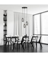 Astral 3 Sort Premium Grafitt pendellampe - Ø12 cm, E14, 230V, uten lyskilde