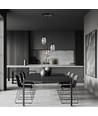 Astral 3 Sort Premium Grafitt pendellampe - Ø12 cm, E14, 230V, uten lyskilde