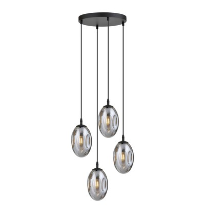 Astral 4 Sort Premium Grafitt pendellampe - Ø12 cm, E14, 230V, uten lyskilde