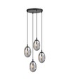 Astral 4 Sort Premium Grafitt pendellampe - Ø12 cm, E14, 230V, uten lyskilde