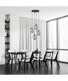 Astral 4 Sort Premium Grafitt pendellampe - Ø12 cm, E14, 230V, uten lyskilde