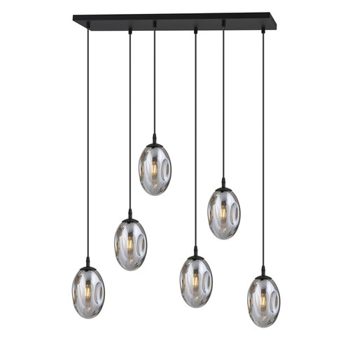 Astral 6 Sort/Grafitt pendellampe - Ø12 cm, E14, 230V, uten lyskilde