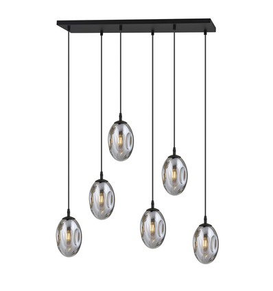 Astral 6 Sort/Grafitt pendellampe - Ø12 cm, E14, 230V, uten lyskilde