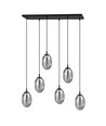 Astral 6 Sort/Grafitt pendellampe - Ø12 cm, E14, 230V, uten lyskilde