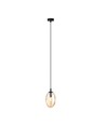 Astral 1 Sort/Rav pendellampe - Ø12 cm, E14, 230V, uten lyskilde