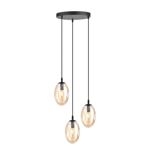 Astral 3 Sort Premium Rav pendellampe - Ø12 cm, E14, 230V, uten lyskilde
