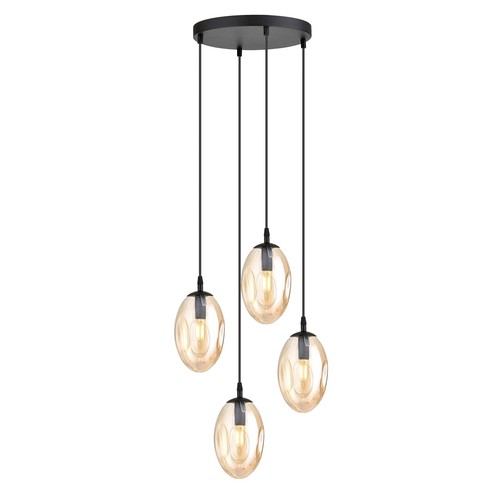 Astral 4 Sort Premium Rav pendellampe - Ø12 cm, E14, 230V, uten lyskilde
