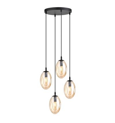 Astral 4 Sort Premium Rav pendellampe - Ø12 cm, E14, 230V, uten lyskilde