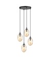 Astral 4 Sort Premium Rav pendellampe - Ø12 cm, E14, 230V, uten lyskilde