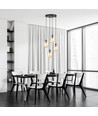 Astral 4 Sort Premium Rav pendellampe - Ø12 cm, E14, 230V, uten lyskilde