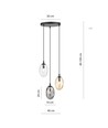 Astral 3 Sort Premium Mix pendellampe - Ø12 cm, E14, 230V, uten lyskilde