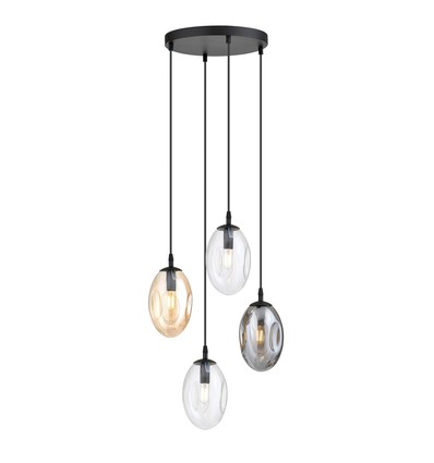 Astral 4 Sort Premium Mix pendellampe - Ø12 cm, E14, 230V, uten lyskilde