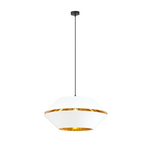 Piano 1 Hvit/Gull pendellampe - Ø42 cm, E27, 230V, uten lyskilde