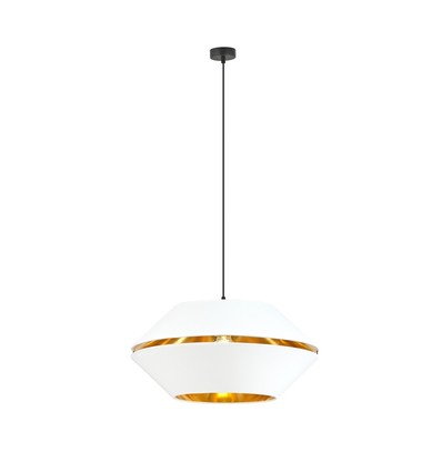 Piano 1 Hvit/Gull pendellampe - Ø42 cm, E27, 230V, uten lyskilde