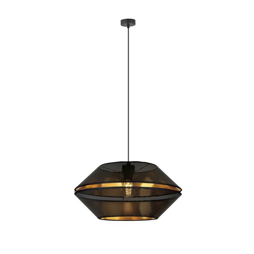 Malia 1 Sort/Gull pendellampe - Ø42 cm, E27, 230V, uten lyskilde