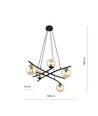 Essa 5 Rav pendellampe - Ø14 cm, E14, 230V, uten lyskilde.
