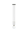 Glam 1 Svart/Opal pendellampe - Ø15 cm, E14, 230V, uten lyskilde