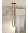 Glam 1 Svart/Opal pendellampe - Ø15 cm, E14, 230V, uten lyskilde