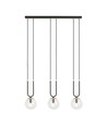 Glam 3 Sort/Transparent pendellampe - Ø14 cm, E14, 230V, uten lyskilde