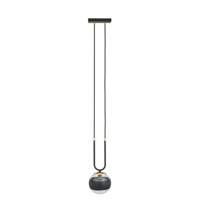 Glam 1 Sort/Stripe pendellampe - Ø14 cm, E14, 230V, uten lyspære
