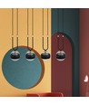 Glam 4 Sort/Stripe pendellampe - Ø14 cm, E14, 230V, uten lyskilde